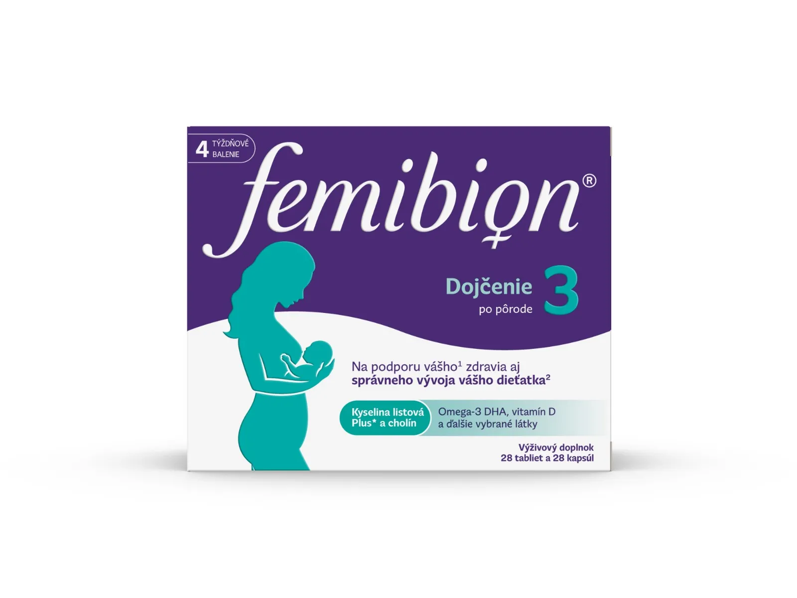 FEMIBION 3 Dojčenie, 28 tbl + 28 cps 1×28 tbl + 28 cps, výživový doplnok