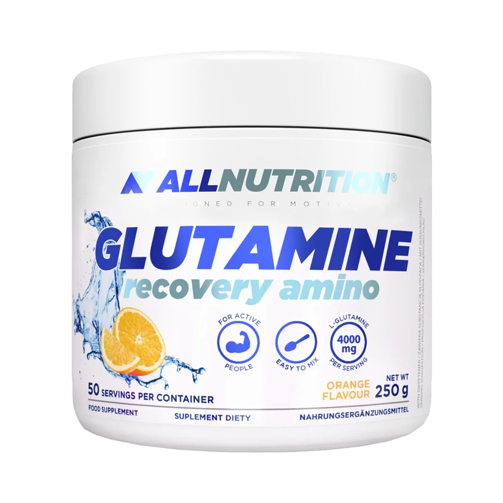 ALLNUTRITION Glutamine Recovery Amino 250 g pomaranč