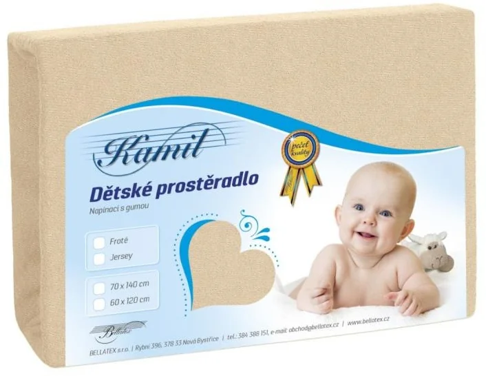 Detské prestieradlo FROTÉ 70x140 015 sv. béžová K2