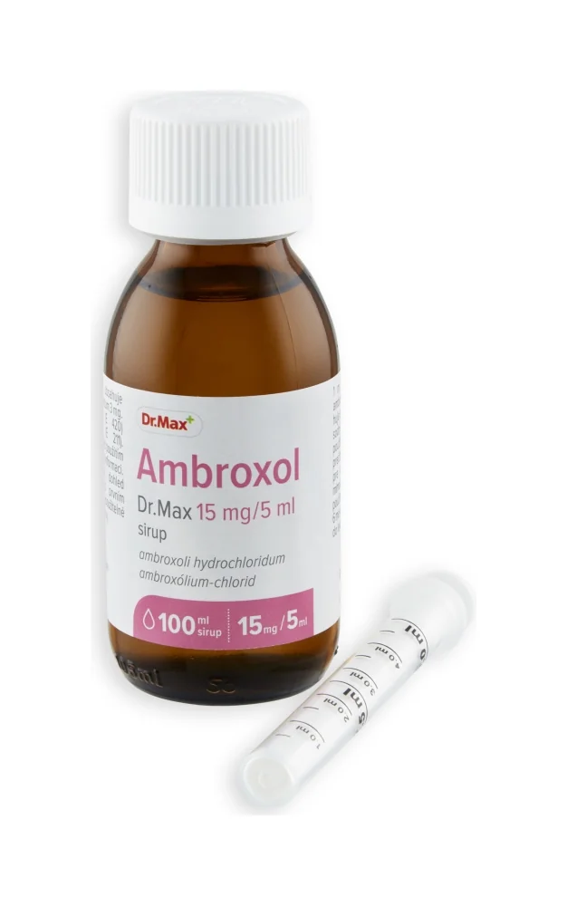 Ambroxol Dr. Max 15 mg/5 ml sirup 1x100 ml, sirup