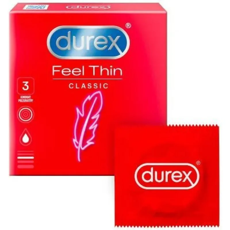 Durex Feel Thin krabička SK distribúcia 3 ks