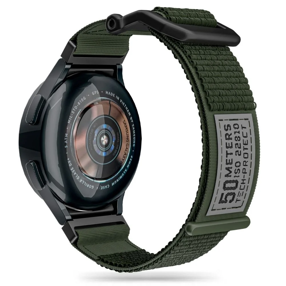 Tech-Protect Scout remienok na Samsung Galaxy Watch 4 / 5 / 5 Pro / 6 military green