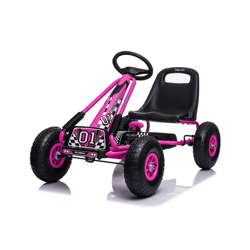 Detská šliapacia motokára Go-kart Baby Mix Razor ružová , 20C55288