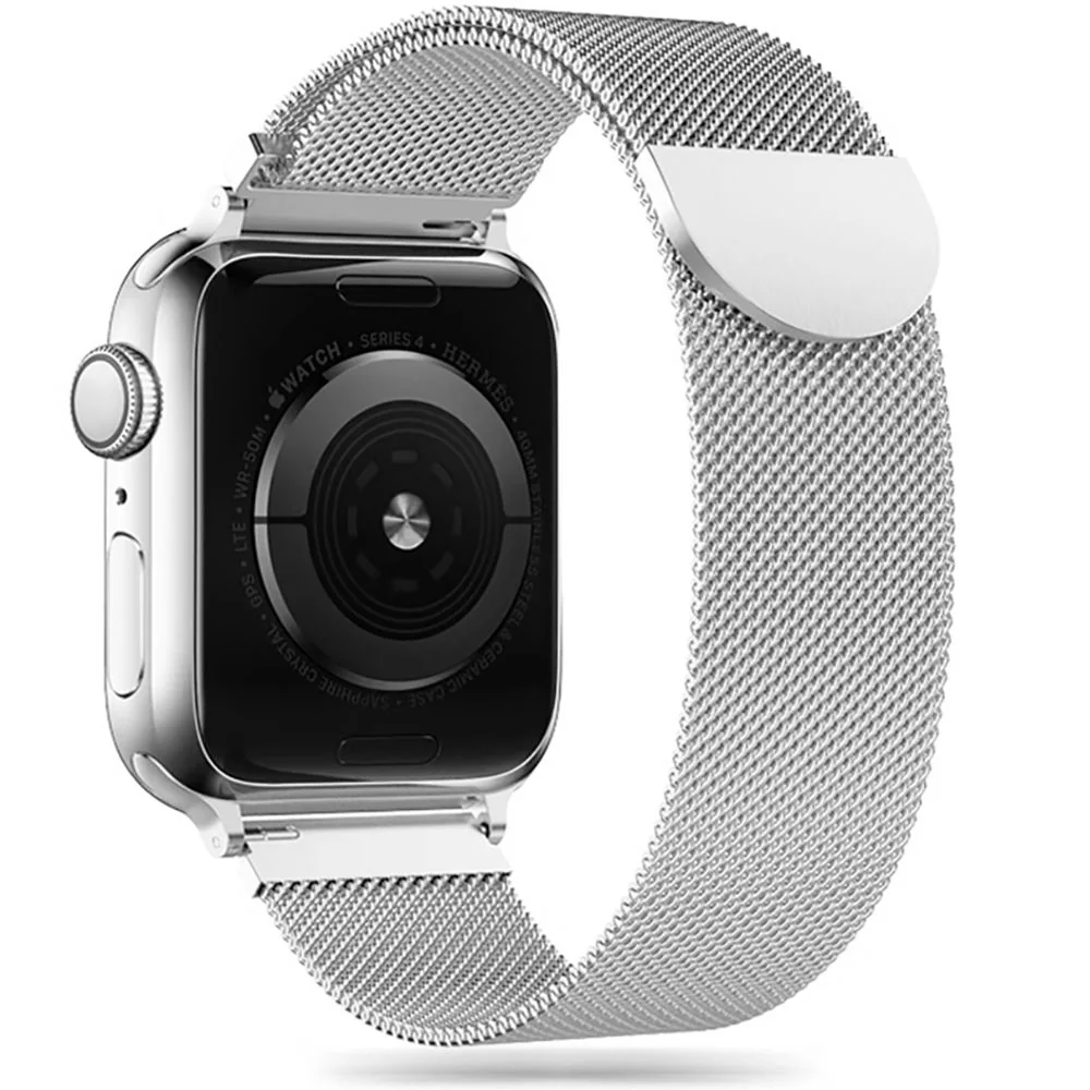 Tech-Protect Milanese remienok na Apple Watch 38/40/41mm silver