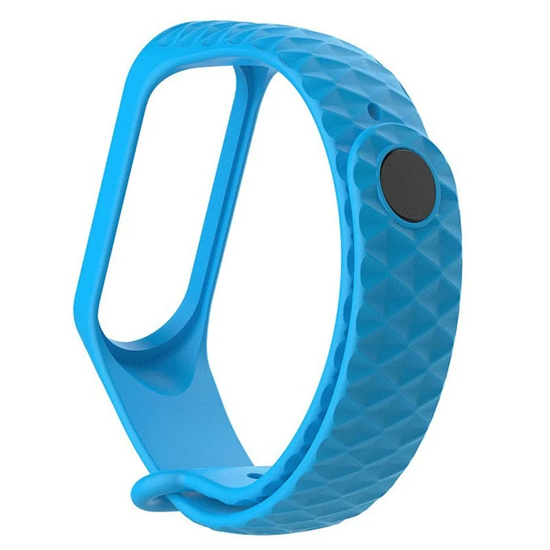 BStrap Silicone Diamond remienok na Xiaomi Mi Band 3/4, blue