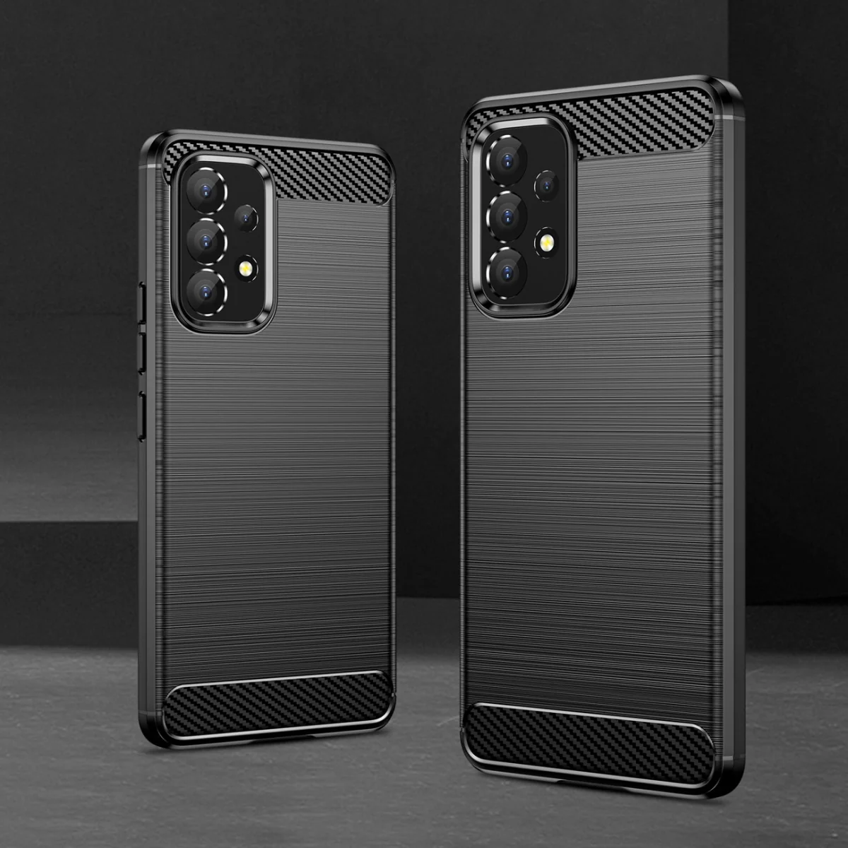 MG Carbon Case Flexible silikónový kryt na Samsung Galaxy A53 5G, čierny ny