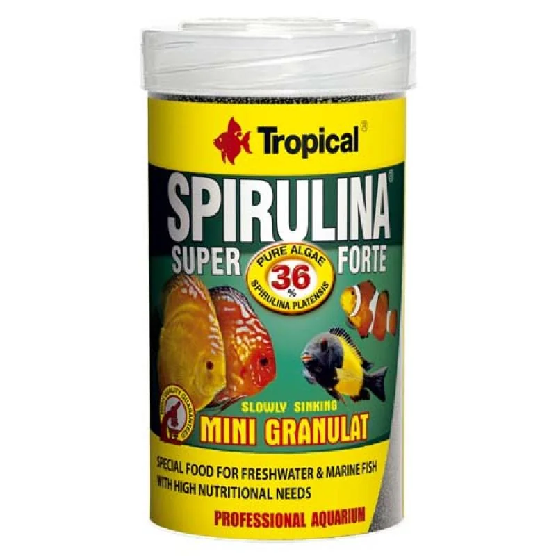 TROPICAL Super Spirulina Forte Mini Granulat 100ml/56g krmivo vo forme drobného granulátu so spirulinou 