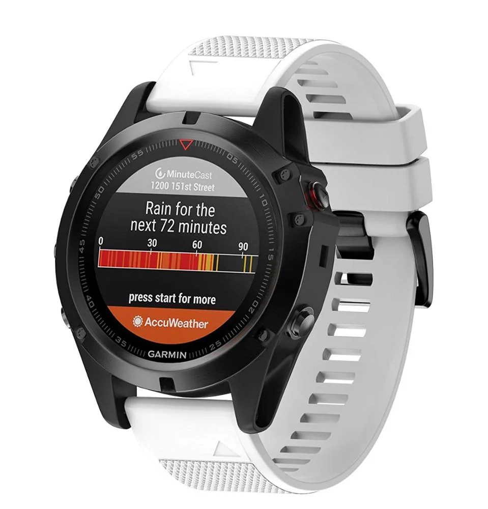 BStrap Silicone Acton remienok na Garmin Fenix 5 white