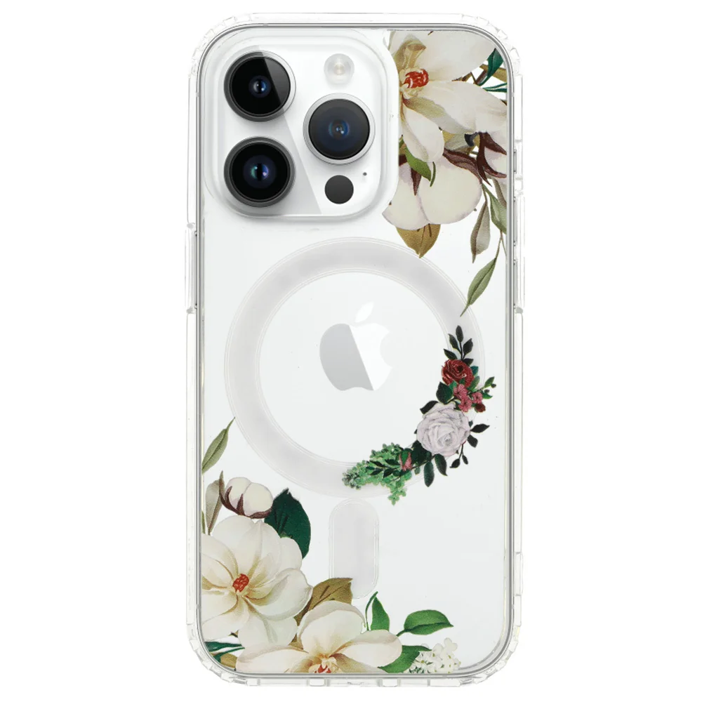 MG Flower MagSafe kryt na iPhone 12 Pro, white flower 