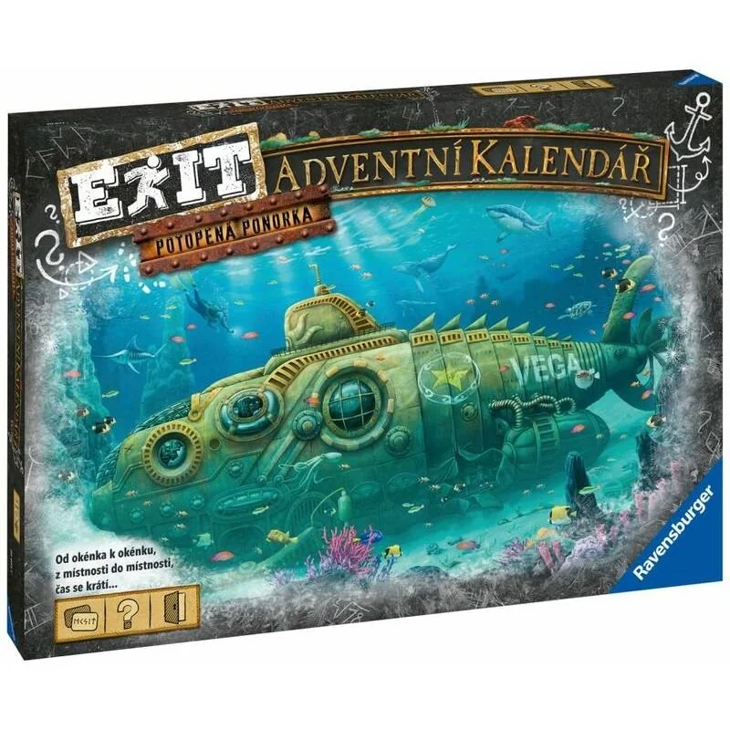 RAVENSBURGER - EXIT Adventný kalendár Ponorka - česká verzia 