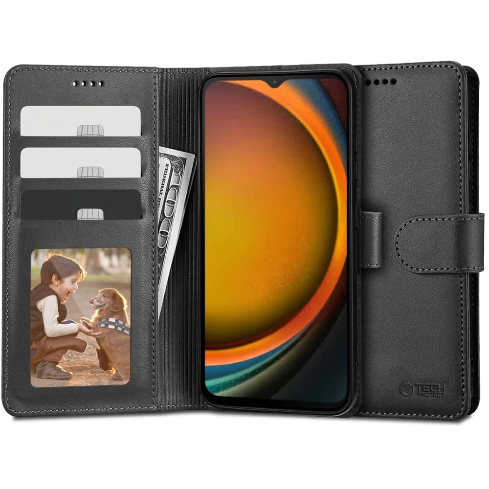 Tech-Protect Wallet knižkové puzdro na Samsung Galaxy Xcover 7, čierne 