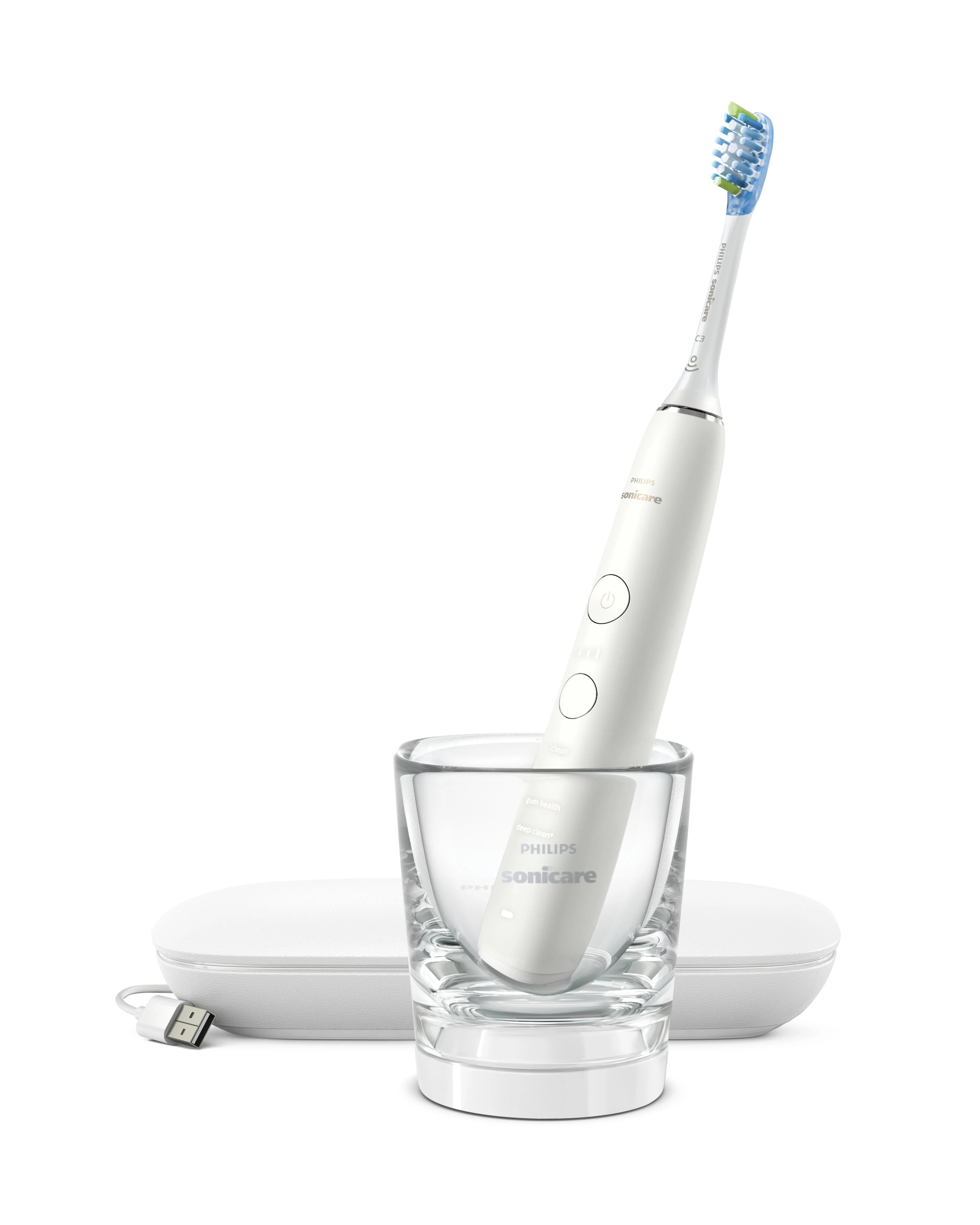 Philips Sonicare 9000 DiamondClean a Prenosná ústna sprcha HX3886/41 1×1 ks, set