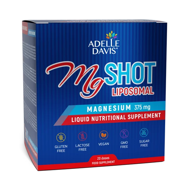 Adelle Davis - Magnesium shot 20×25 ml, výživový doplnok