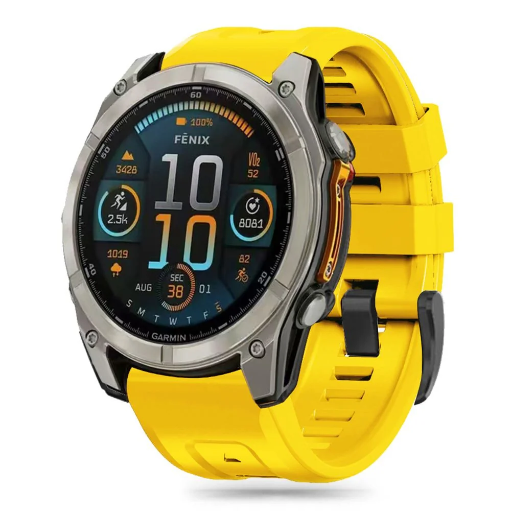 Tech-Protect Silicone remienok na Garmin Fenix 5 / 6 / 6 Pro / 7 / 8 4 7mm / E / 8 47mm, yellow