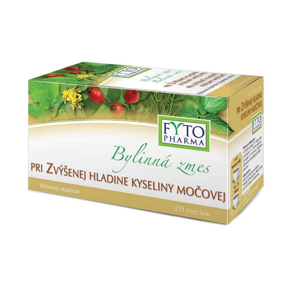 FYTO Bylinná zmes pri zvýšenej hladine kyseliny močovej 20×1,25 g, bylinná zmes