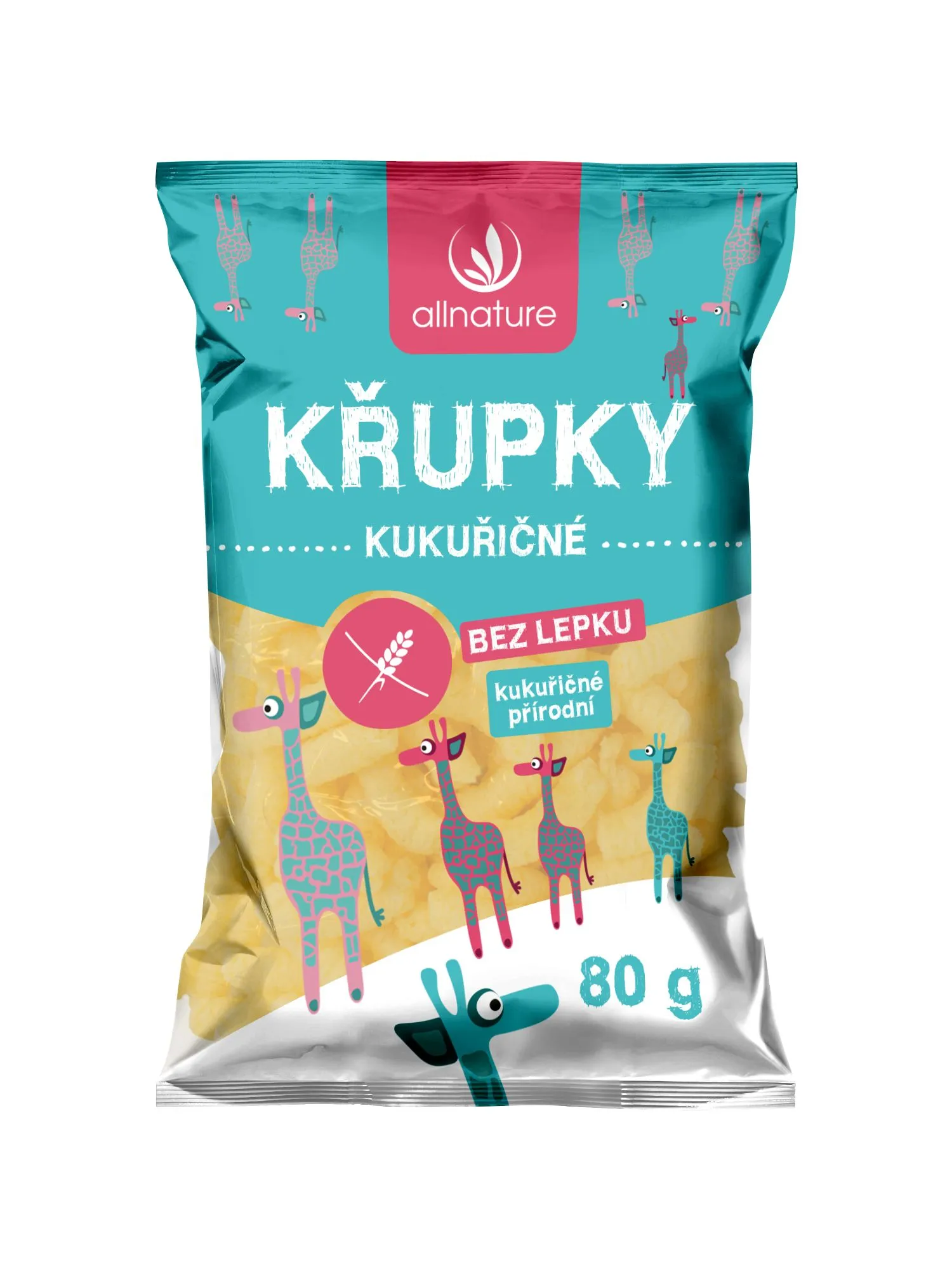 Allnature Kukuričné ​​Chrumky 80g 1×80 g, kukuričné chrumky