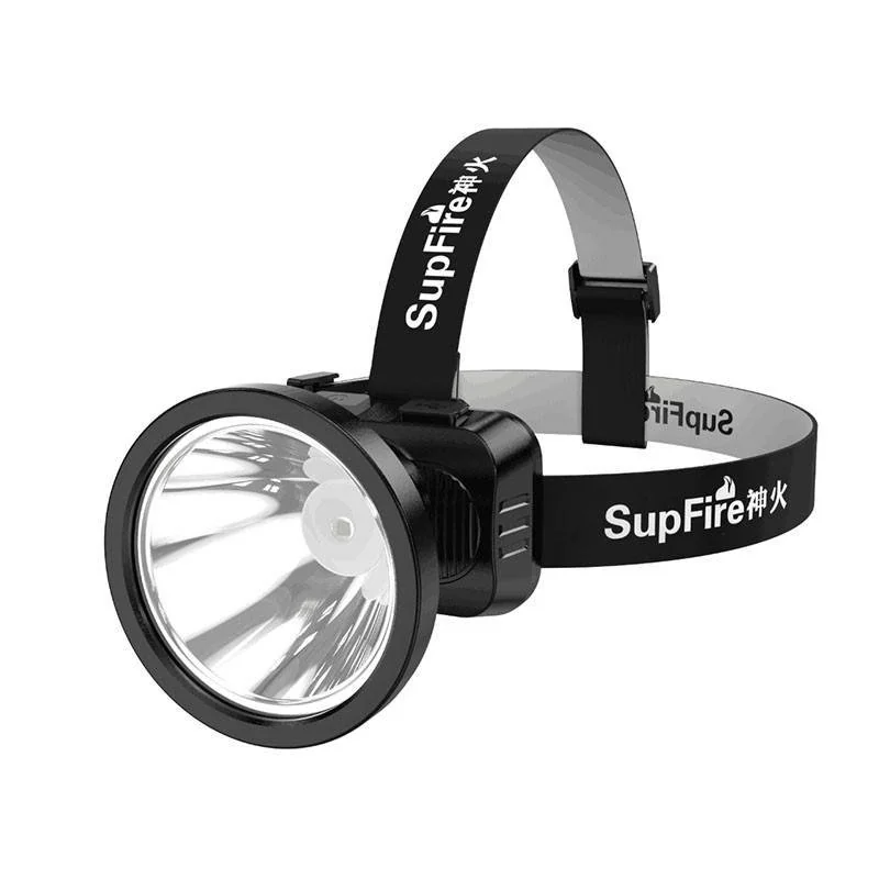 Superfire HL51 LED čelovka USB 160lm, čierna 