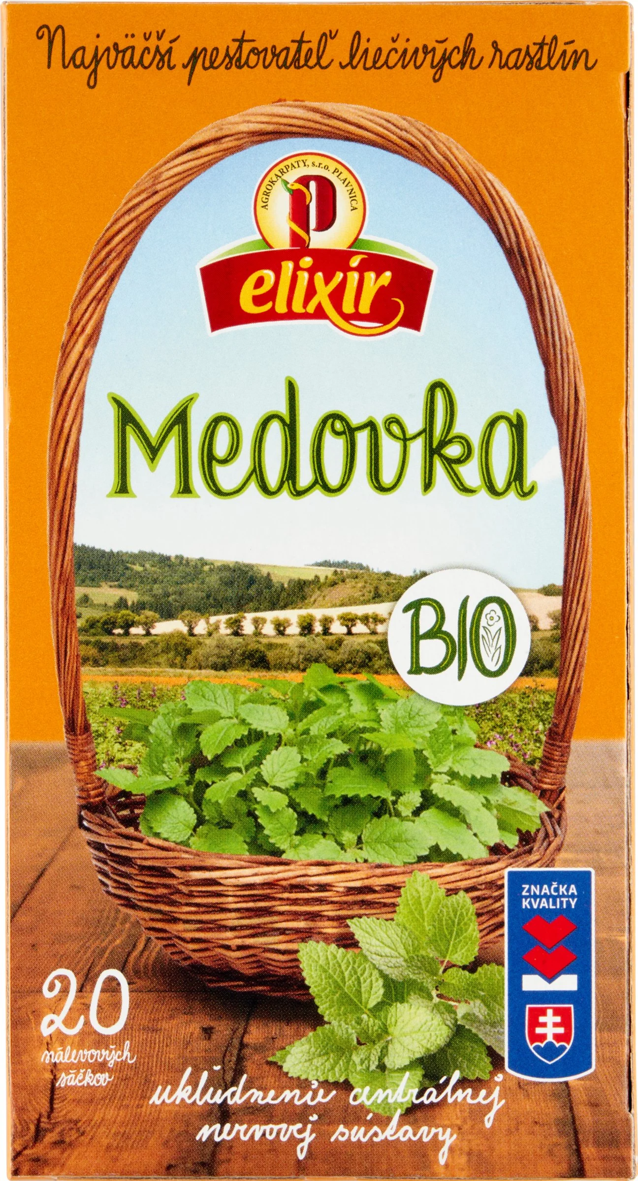 MEDOVKA lekárska BIO NS AG 2×20g, bylinný čaj