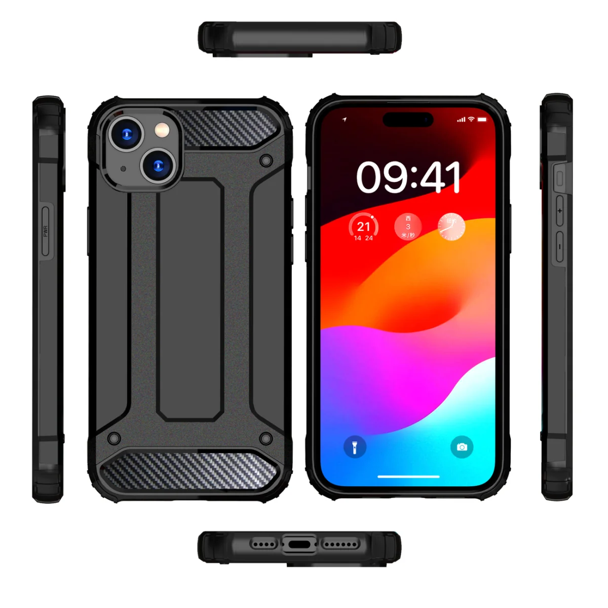 MG Hybrid Armor kryt na iPhone 15, modrý 