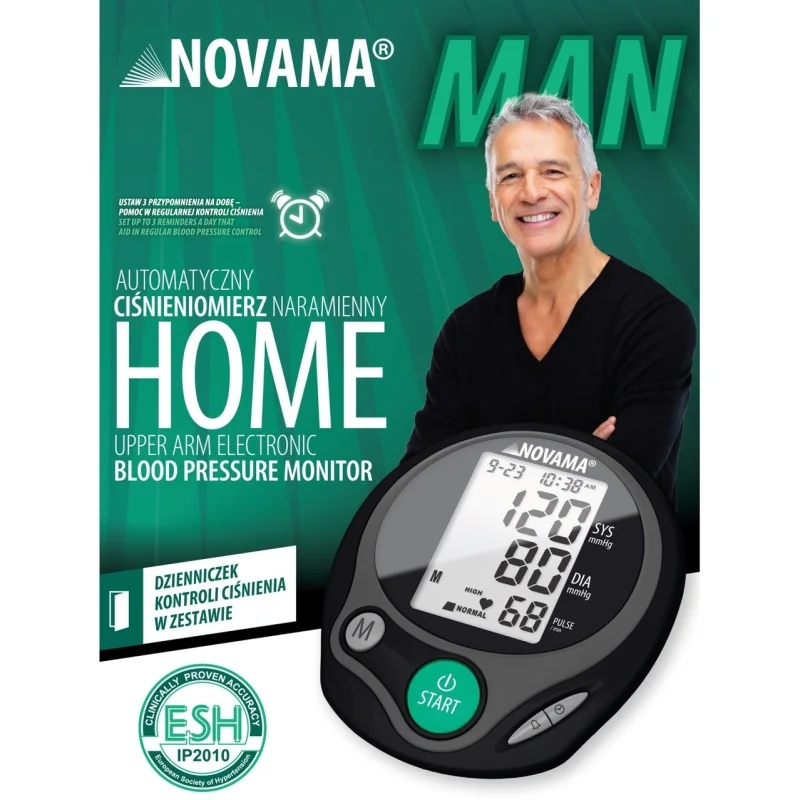 NOVAMA HOME MAN Ramenný tlakomer pre mužov s ESH a IHB TOW004604