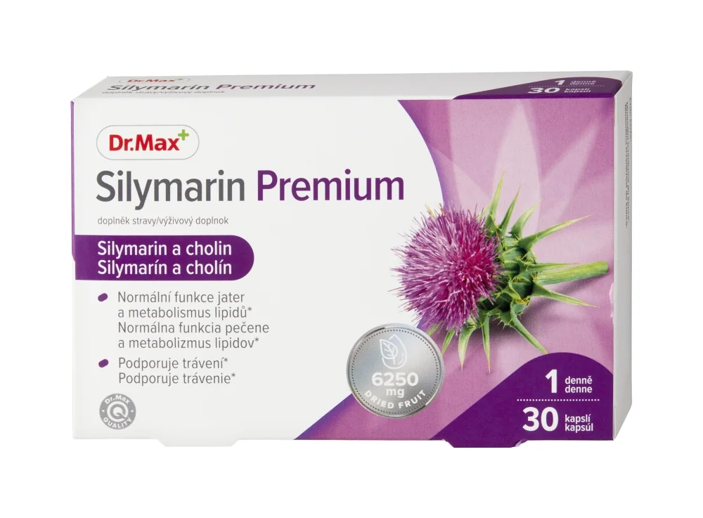 Dr. Max Silymarin Premium 1×30 cps, výživový doplnok