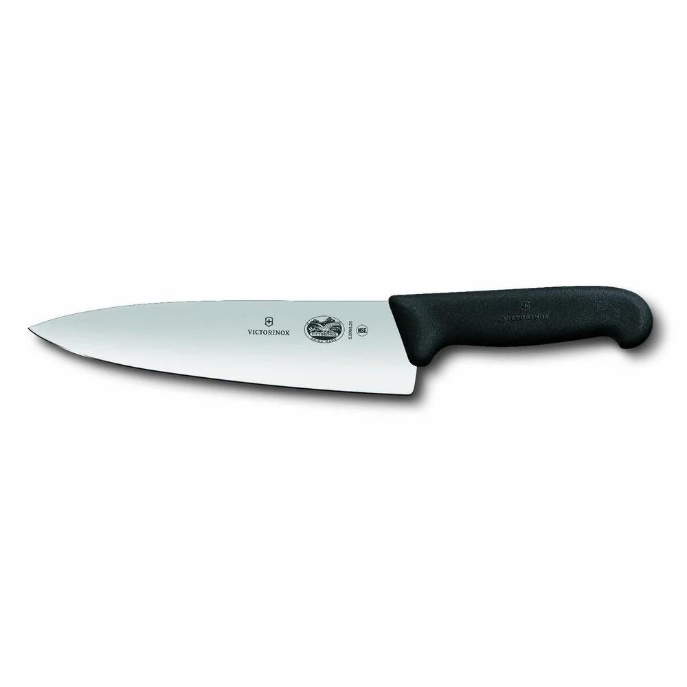 Victorinox 5.2063.20 Fibrox kuchársky nôž 20 cm, čierna