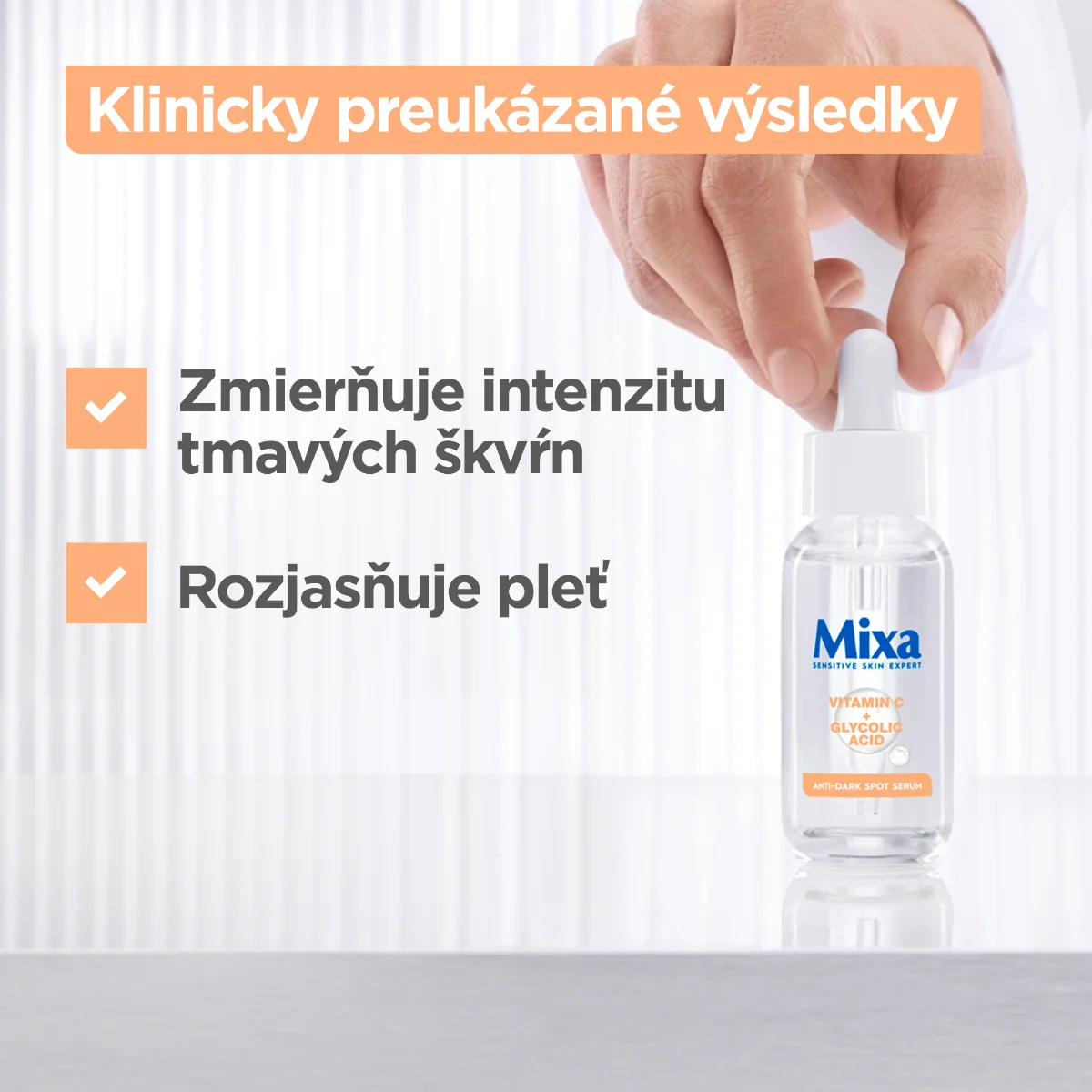 Mixa Sensitive Skin Expert sérum proti tmavým škvrnám 1×30 ml, sérum proti tmavým škvrnám