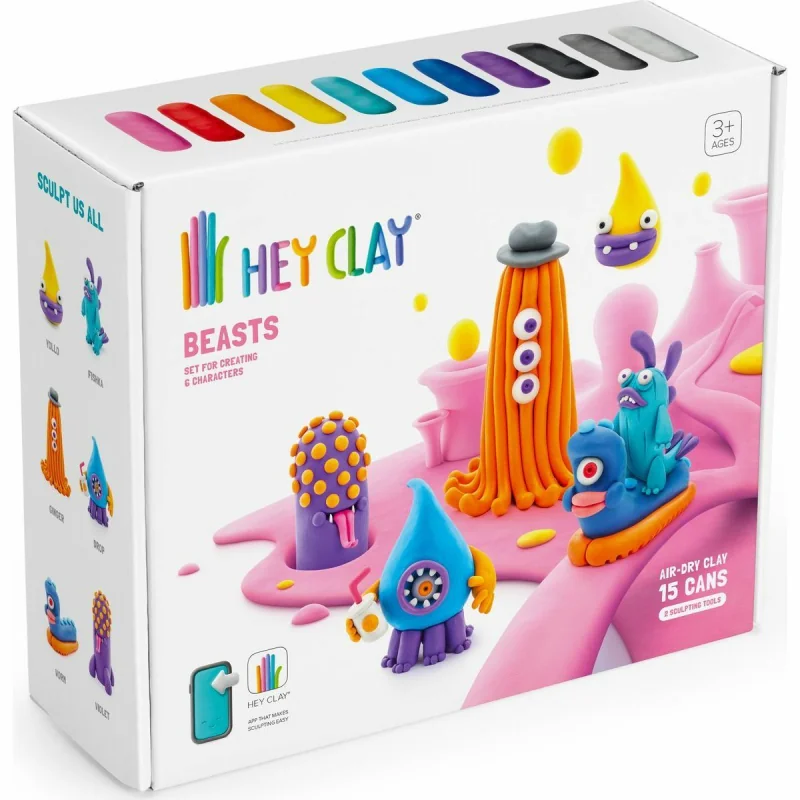 HEY CLAY Beasts Modelovacia hmota - Príšery 