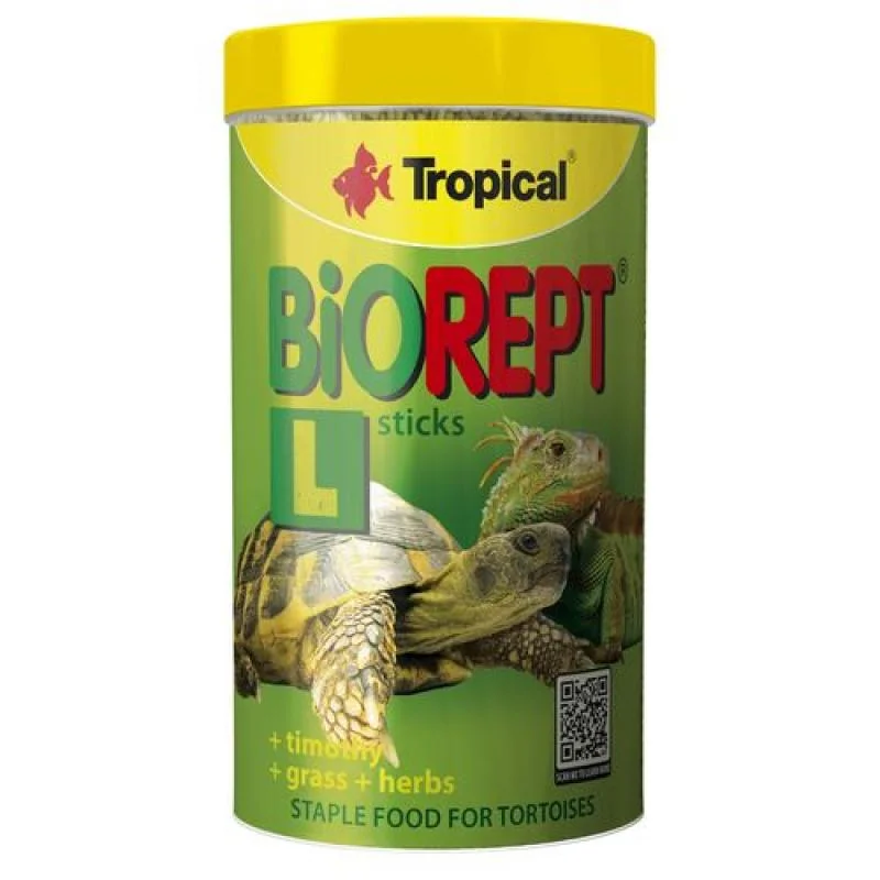 TROPICAL Biorept L 250ml/70g krmivo vo forme tyčiniek pre suchozemské korytnačky 