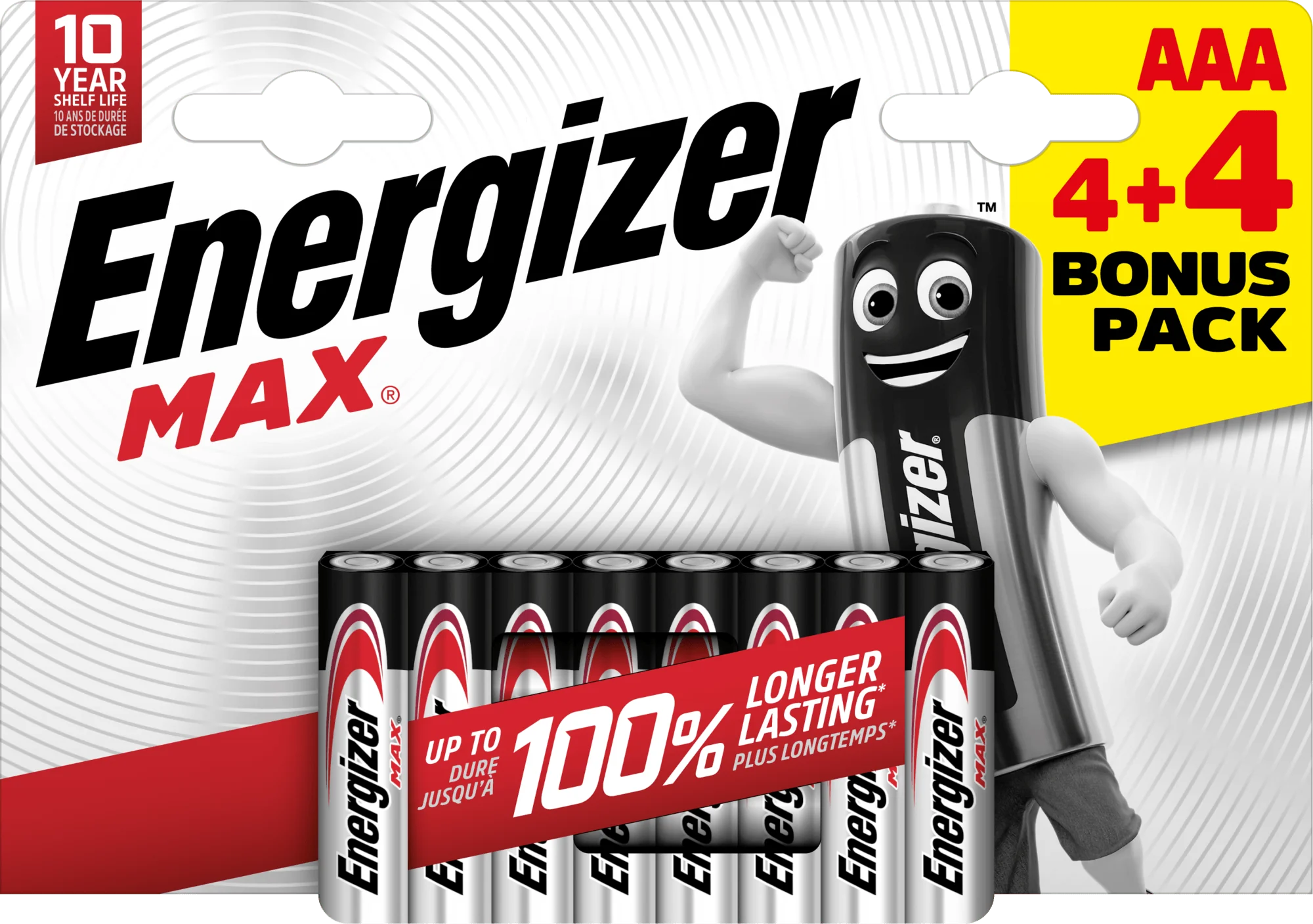 Energizer Max AAA alkalické batérie 8ks (4+4) E303328000