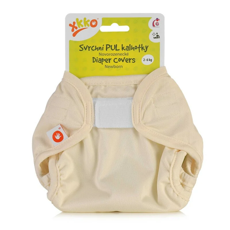 XKKO Vrchné plienkové nohavičky, Newborn - Pastel Yellow