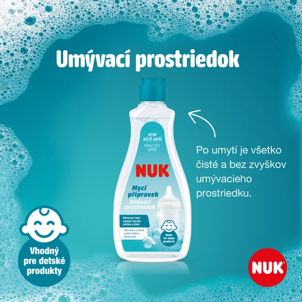 NUK Umývací prostriedok na fľaše a cumlíky 1×500 ml, umývací prostriedok