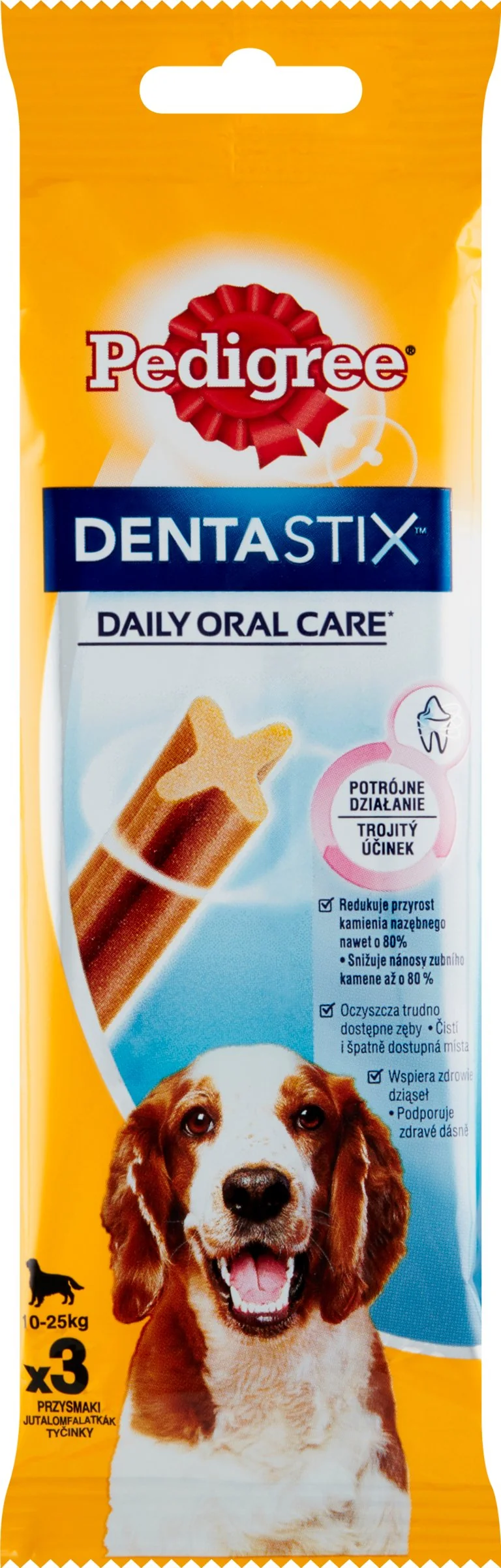 PEDIGREE pochúťka DentaStix Medium 3pack 1×3 ks,  pochúťka pre psy