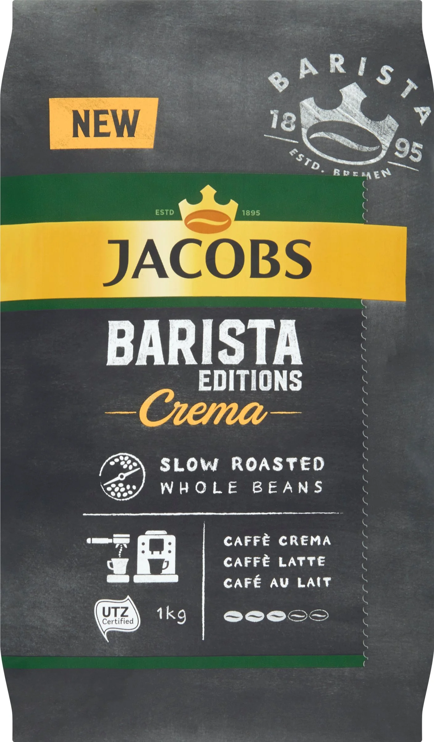 Jacobs Barista Crema Zrnková Káva 1000g