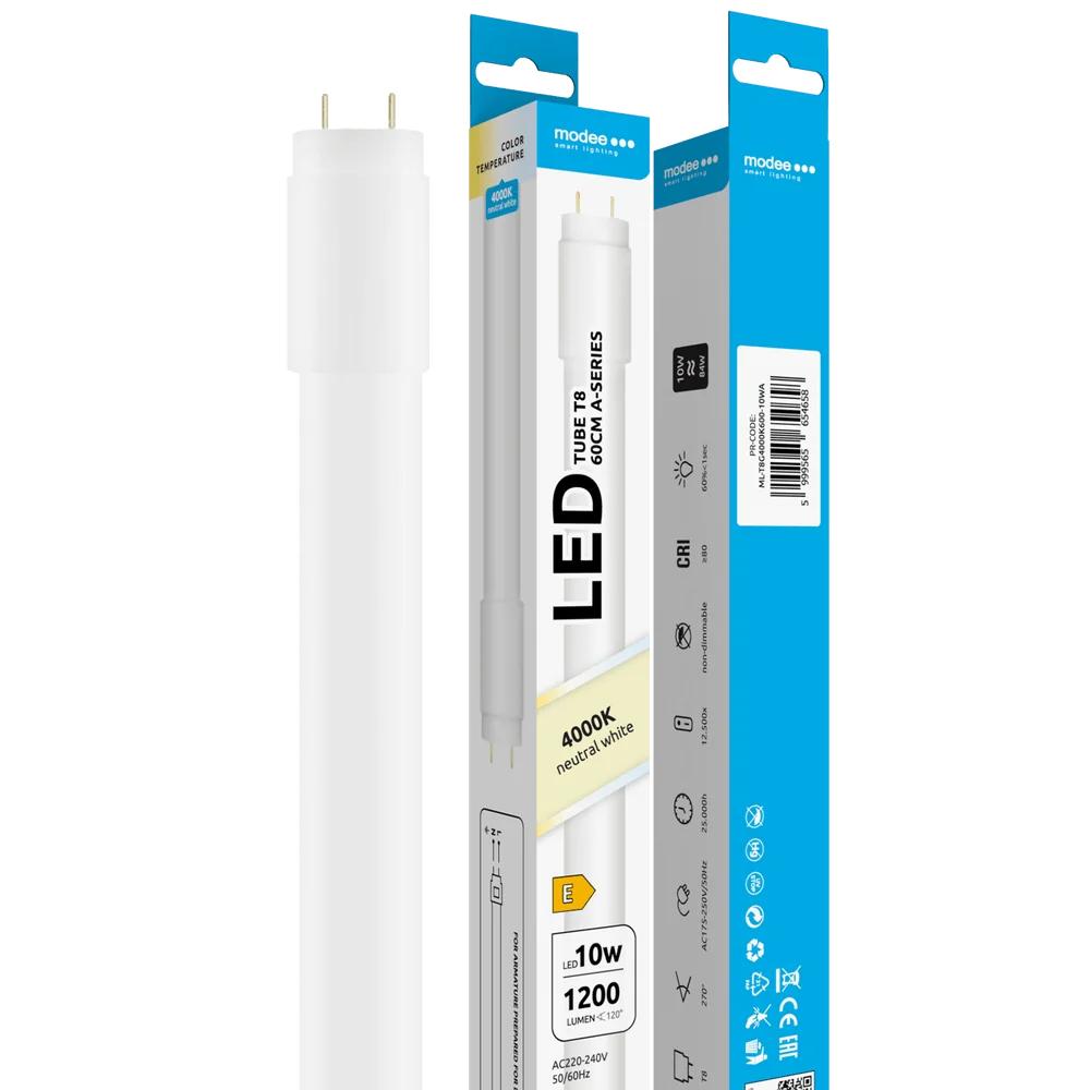 Modee LED Tube žiarivka T8 10W 1200 lm neutrálna biela (ML-T8G4000K600-10WA) 