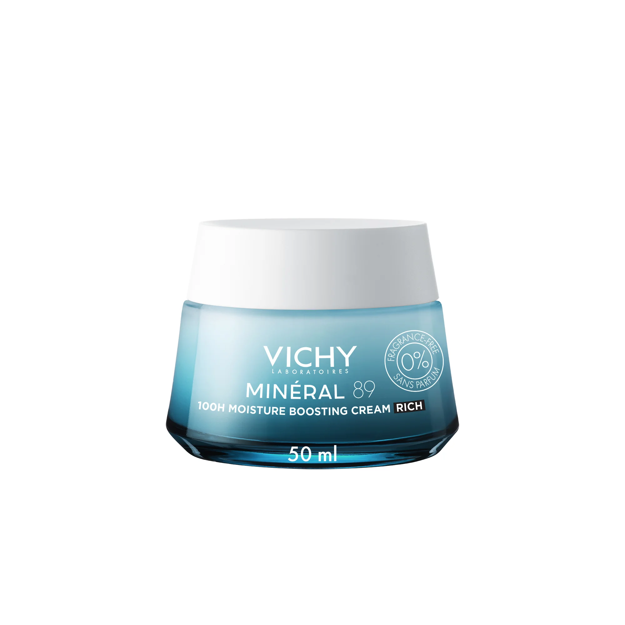 VICHY MINERAL89 100H krém pre podporu hydratácie - bez parfumácie