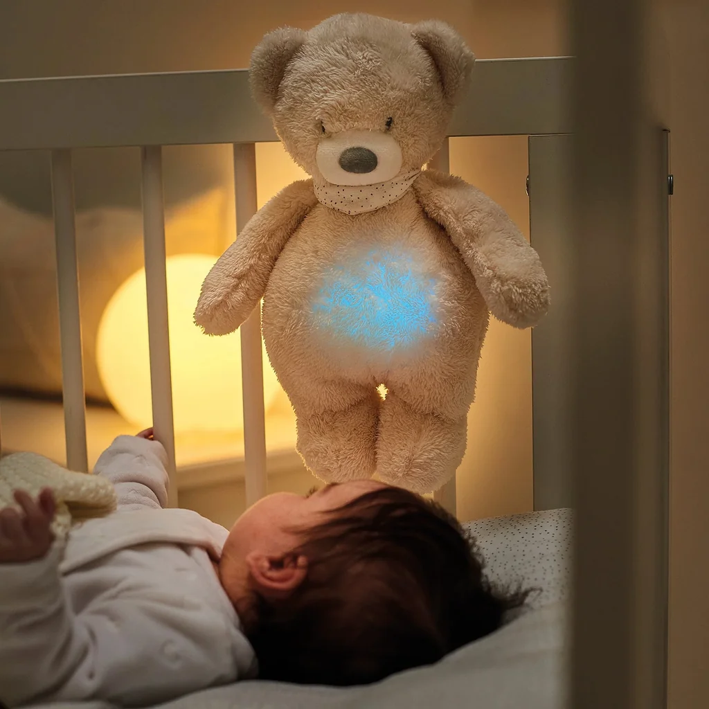 Philips AVENT Pestúnka detská video SCD891/26+NATTOU Uspávačik 4v1 Sleepy Bear Pale Brown 0m+ 1×1 ks, detská pestúnka