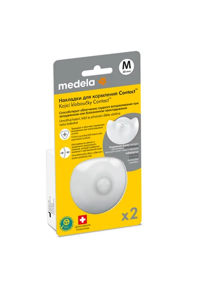 Medela Kontaktné dojčiace klobúčiky - M (20 mm) 1×1 ks, dojčiace klobúčiky