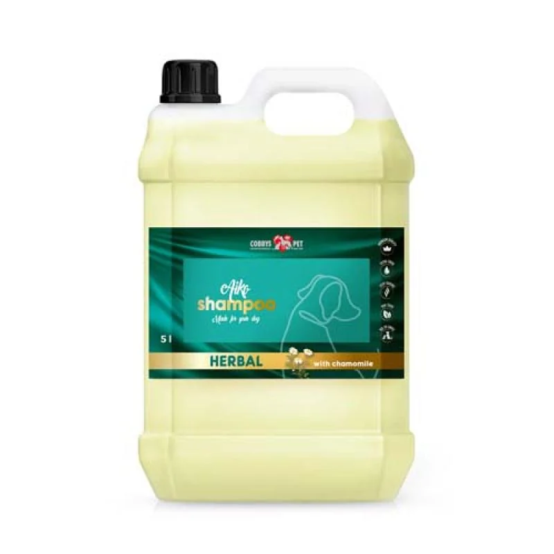 COBBYS PET AIKO HERBAL SHAMPOO WITH CHAMOMILE 5L šampón pre psov s harmančekom