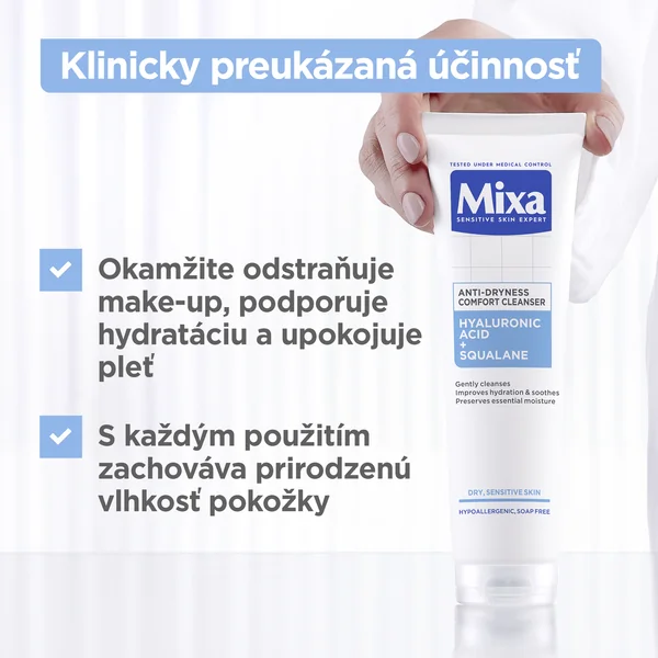 Mixa čistiaci gél proti vysušovaniu 1×150 ml, čistiaci gél