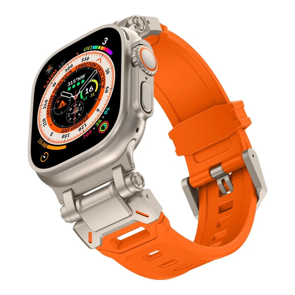 Tech-Protect Delta Pro remienok na Apple Watch 42/44/45/49mm orange /titanium