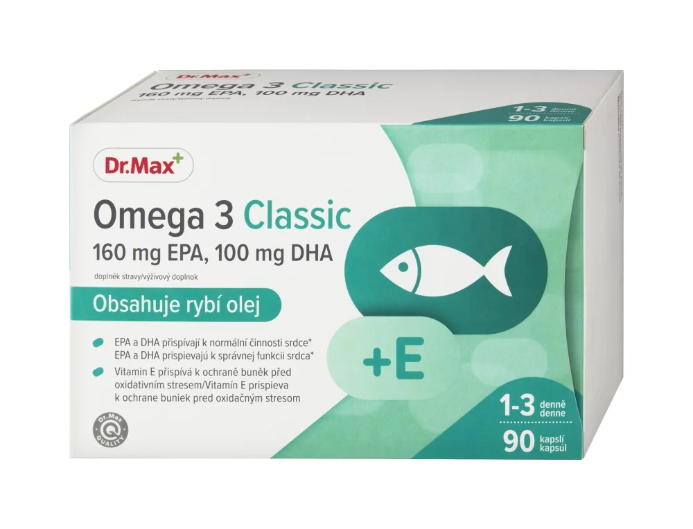 Dr. Max Omega 3 Classic 1×90 cps, výživový doplnok