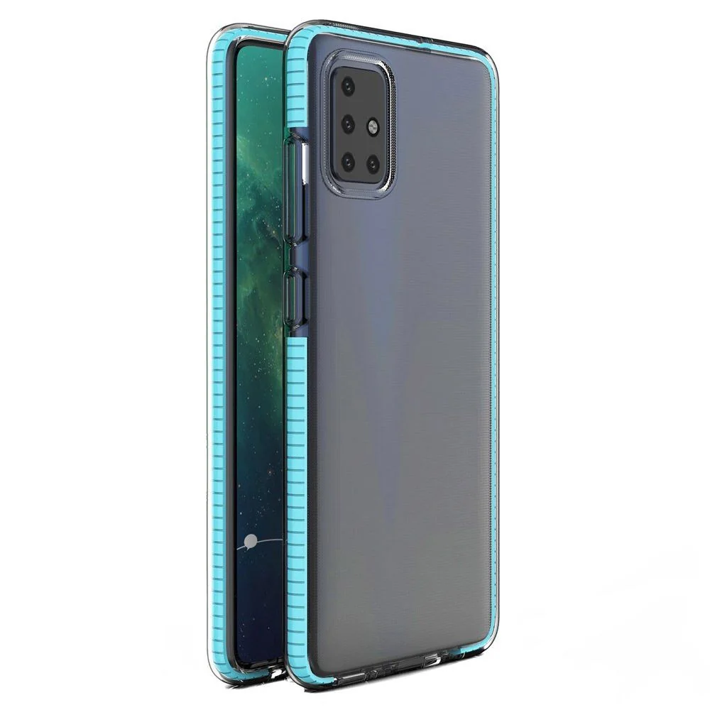 MG Spring Case silikónový kryt na Xiaomi Redmi 10X 4G / Redmi Note 9 svetlomodrý