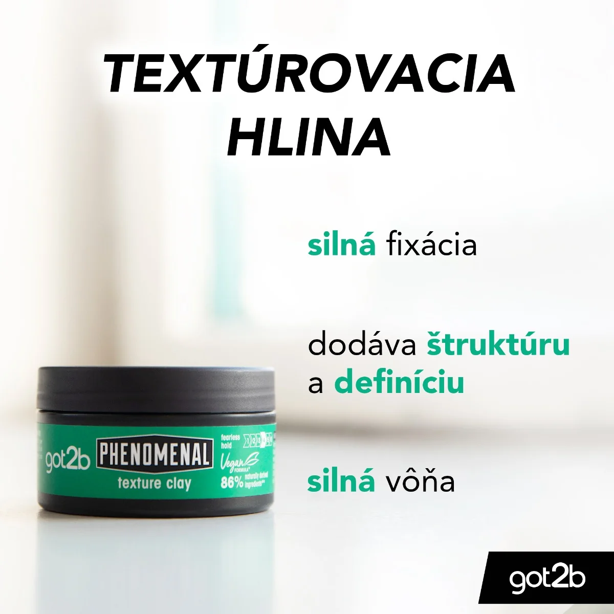 got2b textúrovacia hlina na vlasy Phenomenal 1×100 ml, hlina na vlasy