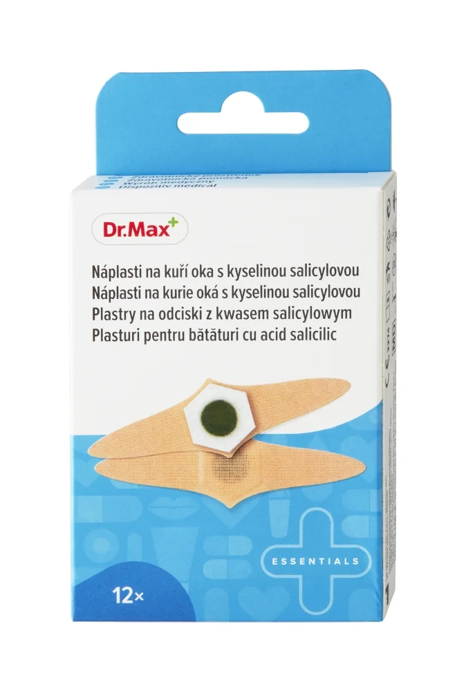 Dr. Max Náplasť na kurie oká 1×12 ks, s kyselinou salicylovou