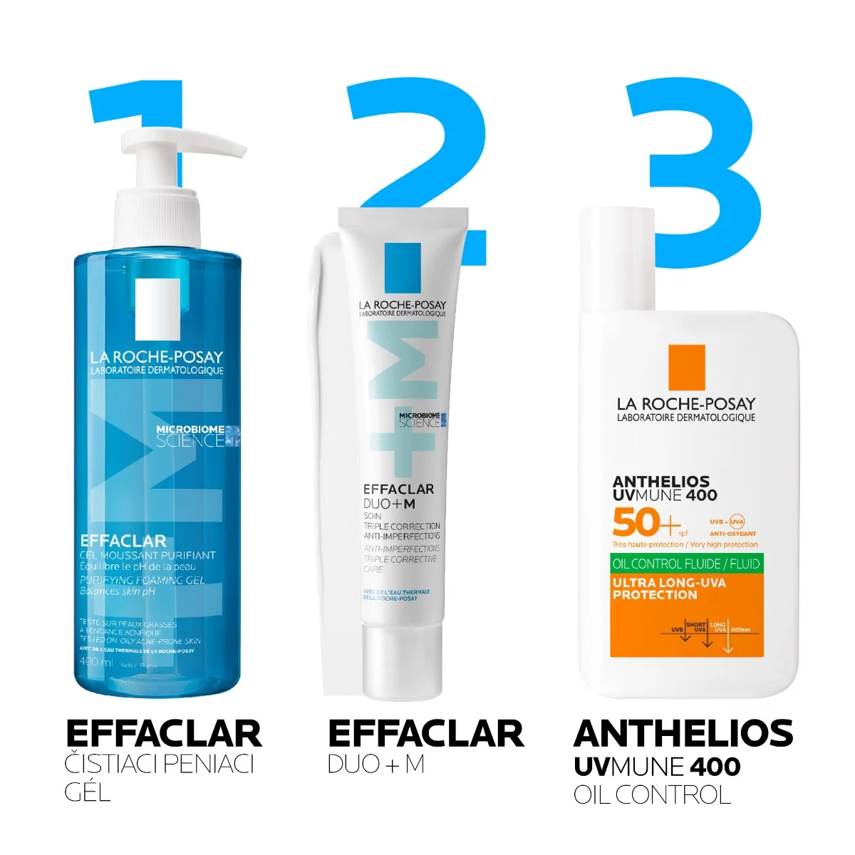 LA ROCHE-POSAY Effaclar Čistiaci penivý gél 400 ml 1×400 ml, čistiaci gél