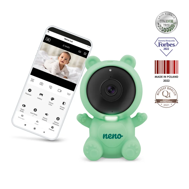 NENO Pestúnka detská smart wi-fi / Video monitor Lui 1×1 ks, detská smart pestunka