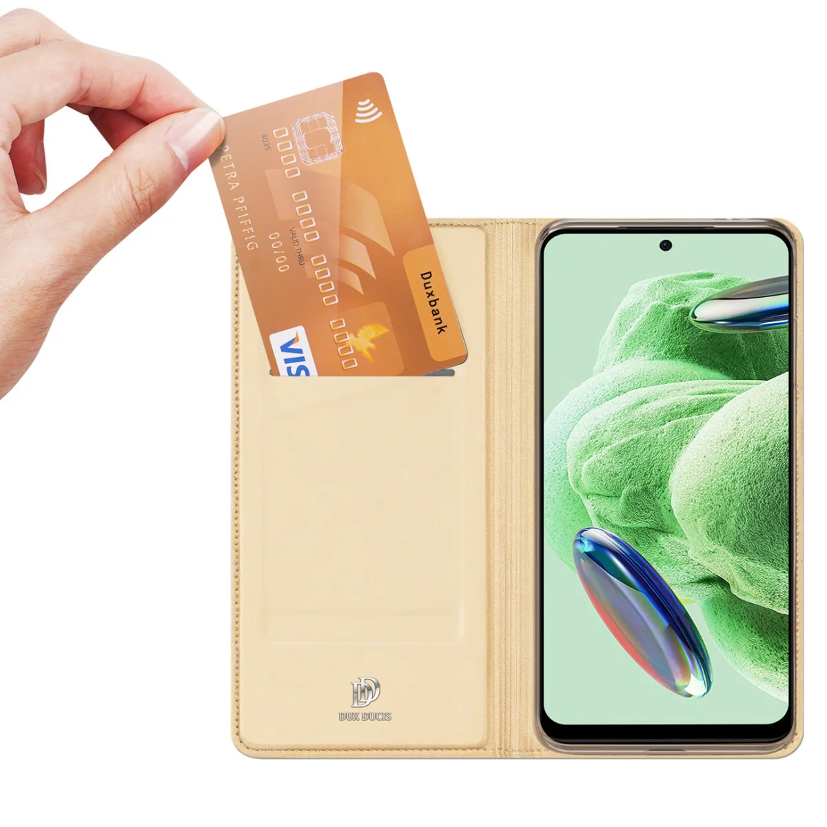 Dux Ducis Skin Pro knižkové puzdro na Xiaomi Redmi Note 12 Pro / PocoX5 Pro 5G zlaté