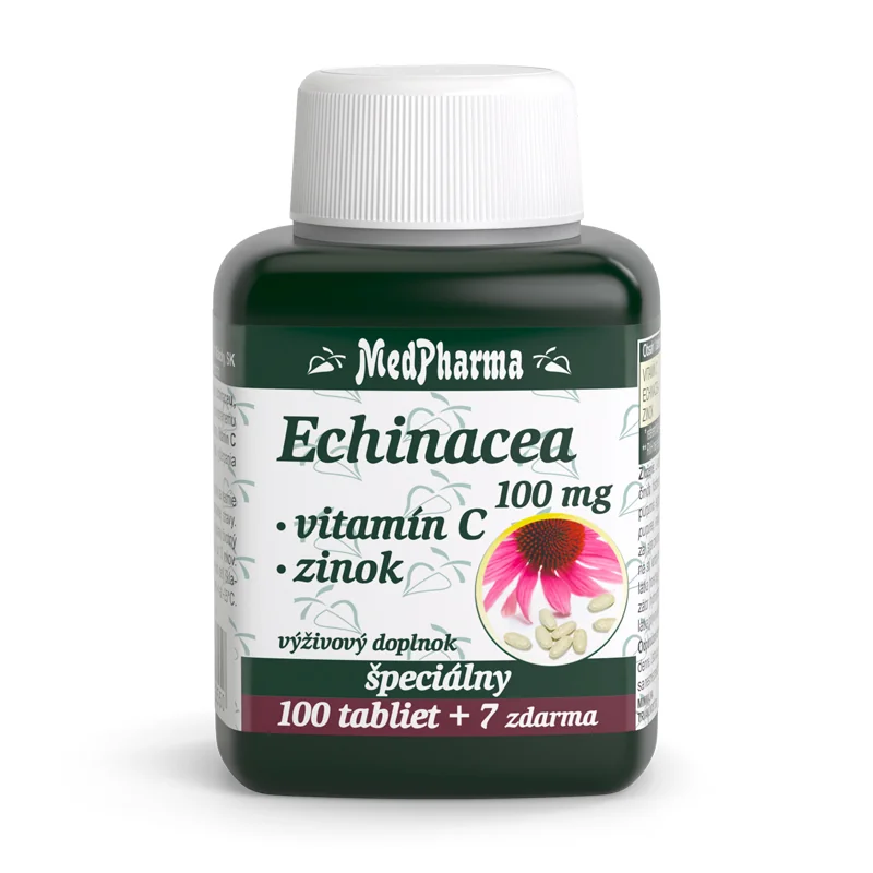 MedPharma ECHINACEA 100MG, VITAMÍN C, ZINOK