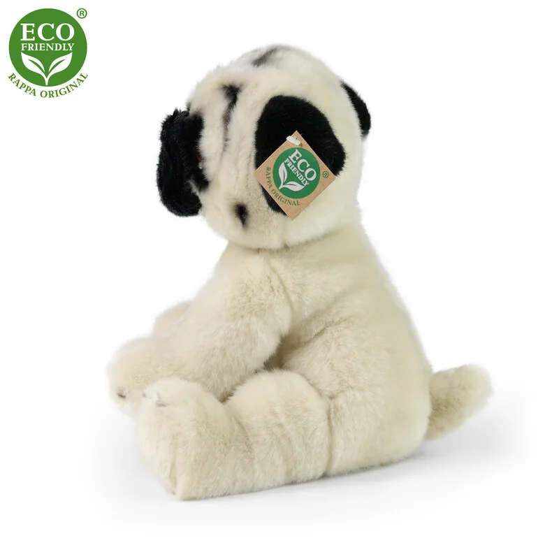 RAPPA - Plyšový pes mops 30 cm ECO-FRIENDLY 